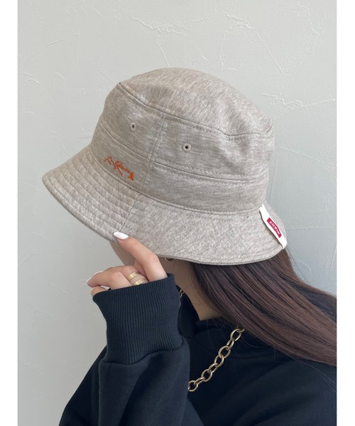 EDWIN(エドウィン)の「【EDWIN】エドウィン 刺繍入り バケットハット(ハット・レディース・オレンジ/ワイン/ブラック/ベージュ・フリー)」の3枚目の写真