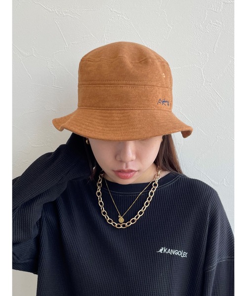 EDWIN(エドウィン)の「【EDWIN】エドウィン 刺繍入り バケットハット(ハット・レディース・オレンジ/ワイン/ブラック/ベージュ・フリー)」の4枚目の写真