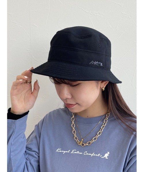 EDWIN(エドウィン)の「【EDWIN】エドウィン 刺繍入り バケットハット(ハット・レディース・オレンジ/ワイン/ブラック/ベージュ・フリー)」の2枚目の写真