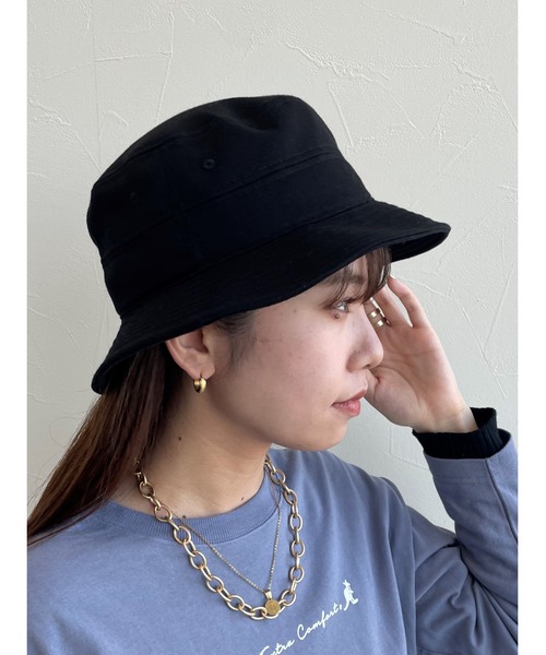 EDWIN(エドウィン)の「【EDWIN】エドウィン 刺繍入り バケットハット(ハット・レディース・オレンジ/ワイン/ブラック/ベージュ・フリー)」の7枚目の写真