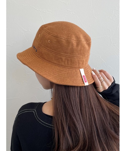 EDWIN(エドウィン)の「【EDWIN】エドウィン 刺繍入り バケットハット(ハット・レディース・オレンジ/ワイン/ブラック/ベージュ・フリー)」の5枚目の写真