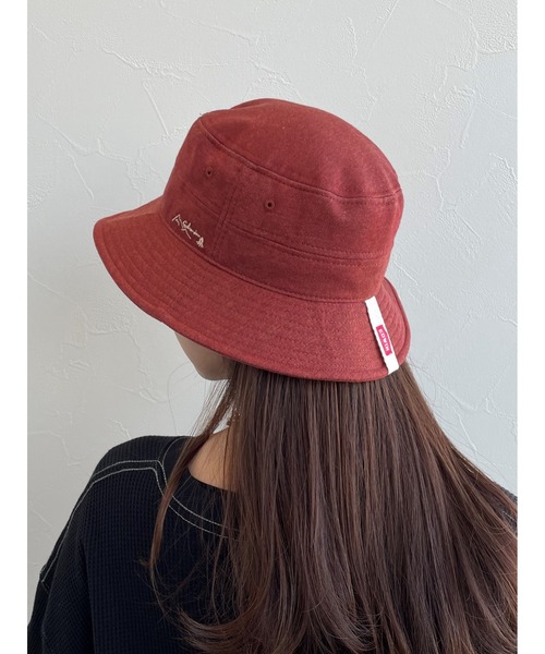 EDWIN(エドウィン)の「【EDWIN】エドウィン 刺繍入り バケットハット(ハット・レディース・オレンジ/ワイン/ブラック/ベージュ・フリー)」の6枚目の写真