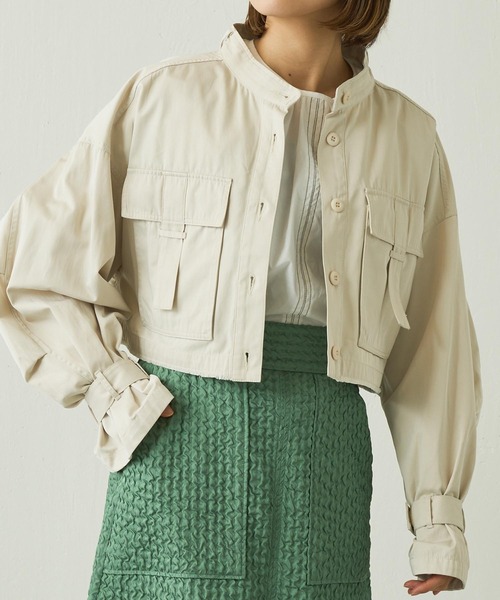 Lui's（ルイス）の「ミリタリーボレロジャケット（ミリタリージャケット・レディース・ゼブラ/ブラック/キナリ・FREE）」の2枚目の写真