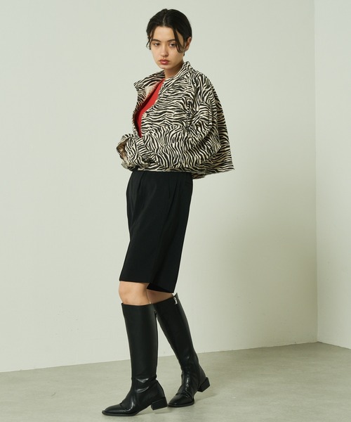 Lui's（ルイス）の「ミリタリーボレロジャケット（ミリタリージャケット・レディース・ゼブラ/ブラック/キナリ・FREE）」の21枚目の写真