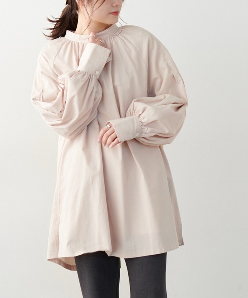 PUAL CE CIN（ピュアルセシン）の「【Du noir】タイプライタープルオーバーブラウス（シャツ/ブラウス・レディース・ホワイト/ブラック/ベージュ・FREE）」の3枚目の写真