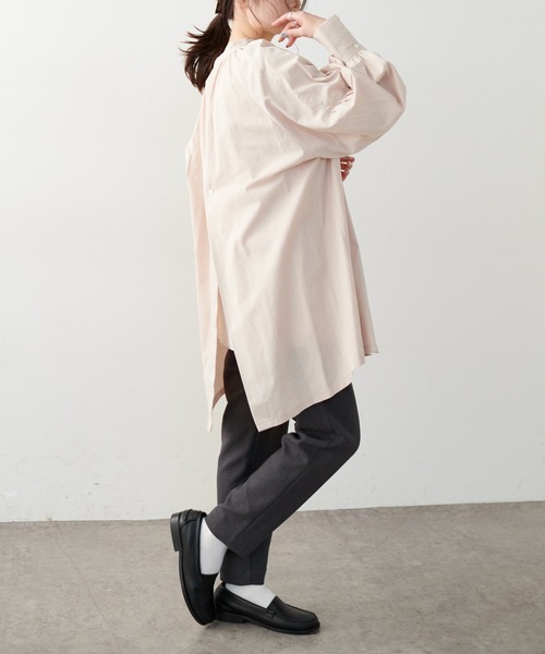 PUAL CE CIN（ピュアルセシン）の「【Du noir】タイプライタープルオーバーブラウス（シャツ/ブラウス・レディース・ホワイト/ブラック/ベージュ・FREE）」の16枚目の写真