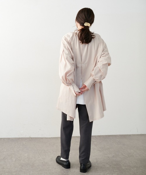 PUAL CE CIN（ピュアルセシン）の「【Du noir】タイプライタープルオーバーブラウス（シャツ/ブラウス・レディース・ホワイト/ブラック/ベージュ・FREE）」の17枚目の写真