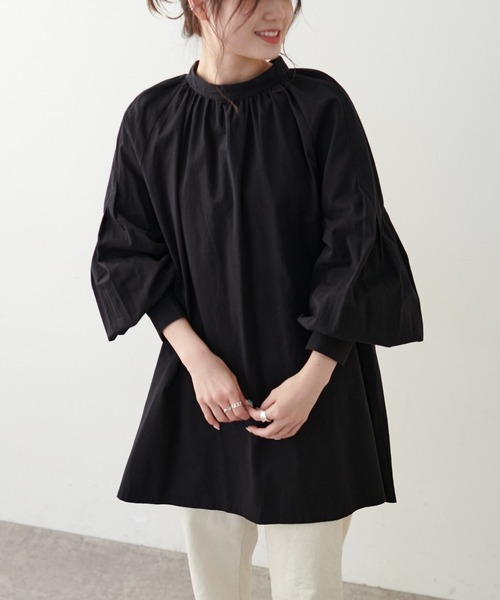 PUAL CE CIN（ピュアルセシン）の「【Du noir】タイプライタープルオーバーブラウス（シャツ/ブラウス・レディース・ホワイト/ブラック/ベージュ・FREE）」の18枚目の写真