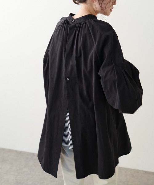 PUAL CE CIN（ピュアルセシン）の「【Du noir】タイプライタープルオーバーブラウス（シャツ/ブラウス・レディース・ホワイト/ブラック/ベージュ・FREE）」の20枚目の写真