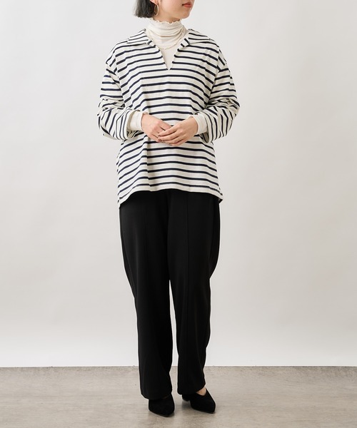 Omekashi(オメカシ)の「とんがりミュール(パンプス・レディース・ブラック/アイボリー・37/38/36)」の9枚目の写真