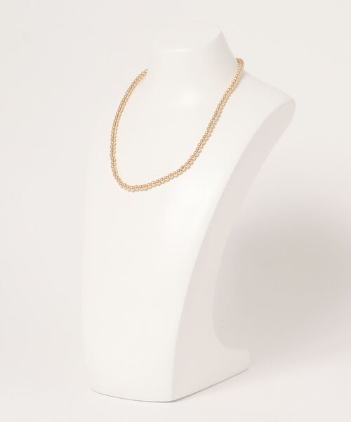 natural couture(ナチュラルクチュール)の「ボールチェーンネックレス(ネックレス・レディース・ゴールド/その他1/シルバー・FREE)」の4枚目の写真