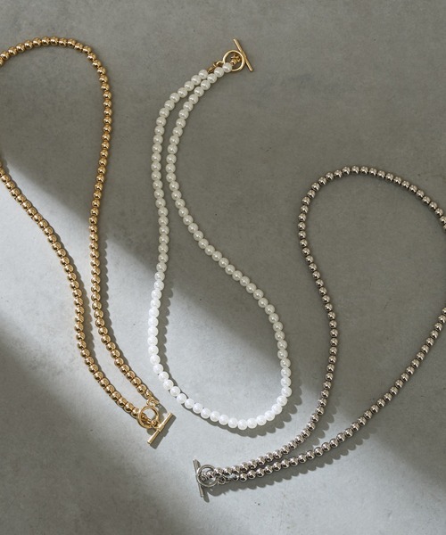 natural couture(ナチュラルクチュール)の「ボールチェーンネックレス(ネックレス・レディース・ゴールド/その他1/シルバー・FREE)」の12枚目の写真