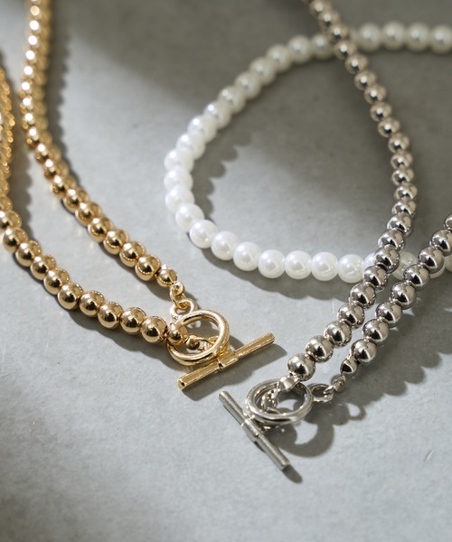 natural couture(ナチュラルクチュール)の「ボールチェーンネックレス(ネックレス・レディース・ゴールド/その他1/シルバー・FREE)」の13枚目の写真