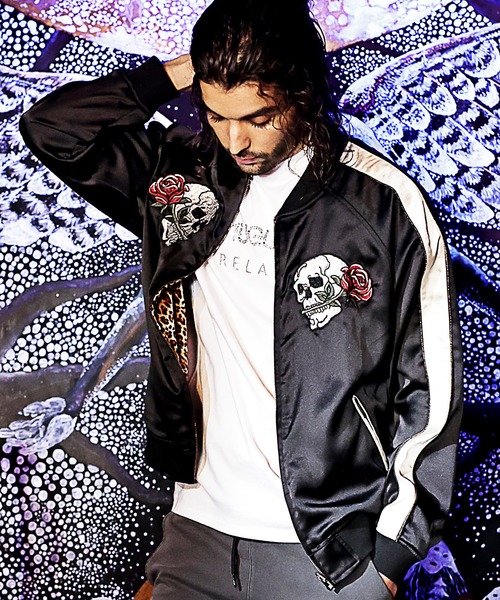 RATTLE TRAP（ラトルトラップ）の「リバーシブルサテン刺繍スカジャン