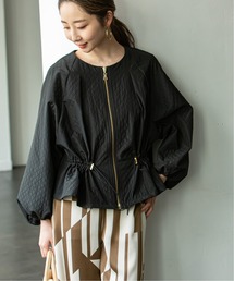 Noble | キルティングジャガードドロストブルゾン◆(ブルゾン)