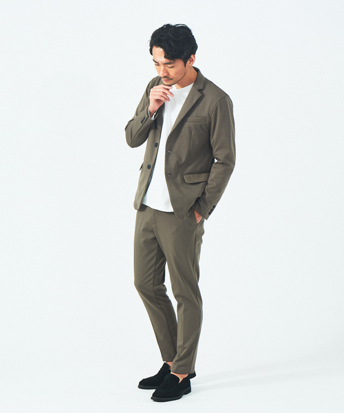 ABAHOUSE GRAY（アバハウスグレイ）の「【セットアップ対応/MASCHILE】ポンチ イージー スラックス（スラックス・メンズ・グレー/グレー系その他/モカ/ブルー系その他/ネイビー・46/48/50/44）」の7枚目の写真