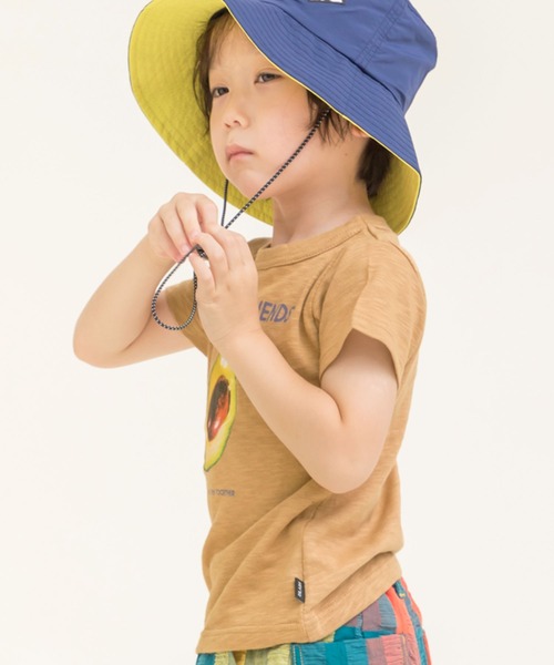 DILASH（ディラッシュ）の「アボカド＆ベーグルTシャツ（Tシャツ/カットソー・キッズ・ベージュ/ネイビー/グレー/ライトグリーン・90/100/110/120/80/130/140）」の5枚目の写真