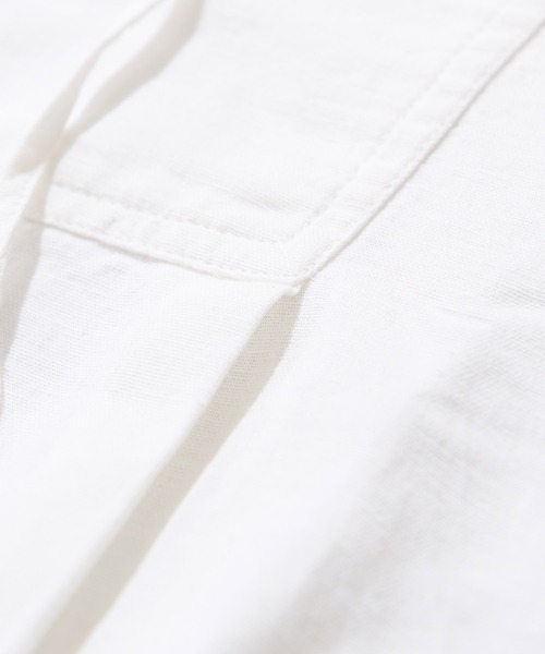 TOBILA（トビラ）の「インド綿麻 スラブローン カフタンワンピース（シャツワンピース・レディース・ピンク/ホワイト/ブラウン・M）」の18枚目の写真