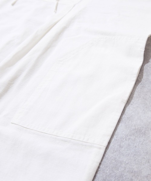 TOBILA（トビラ）の「インド綿麻 スラブローン カフタンワンピース（シャツワンピース・レディース・ピンク/ホワイト/ブラウン・M）」の19枚目の写真