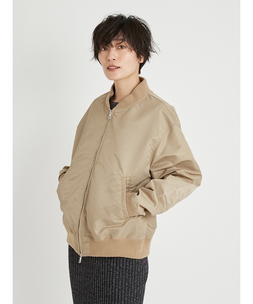 styling/(スタイリング)の「スタジアムジャンパー(その他アウター・レディース・ベージュ/ブラック・1/0)」の2枚目の写真
