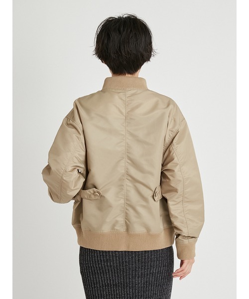 styling/(スタイリング)の「スタジアムジャンパー(その他アウター・レディース・ベージュ/ブラック・1/0)」の4枚目の写真