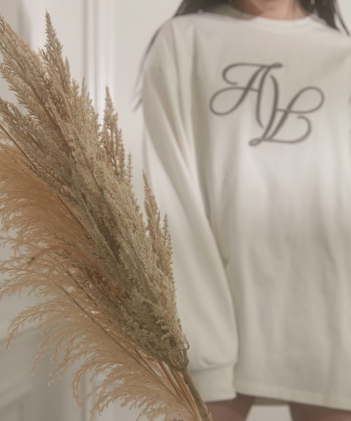 ANDGEEBEE（アンジービー）の「UNISEX エンブロイダリーロンT（Tシャツ/カットソー・レディース・ホワイト/ブラック・MEDIUM）」の7枚目の写真