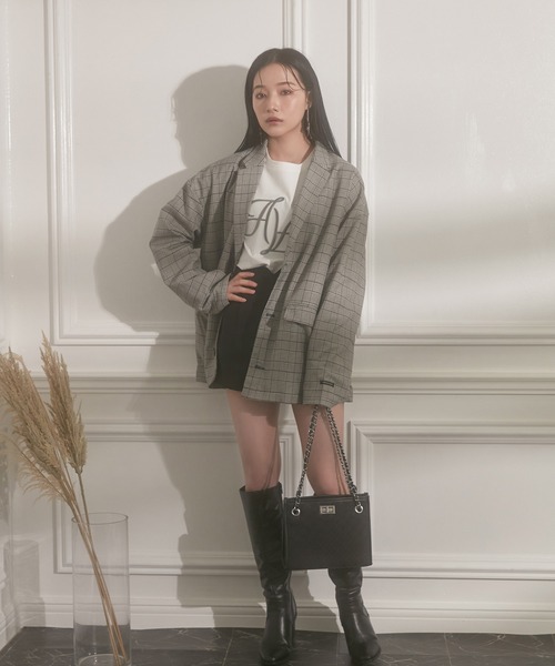 ANDGEEBEE（アンジービー）の「UNISEX エンブロイダリーロンT（Tシャツ/カットソー・レディース・ホワイト/ブラック・MEDIUM）」の12枚目の写真