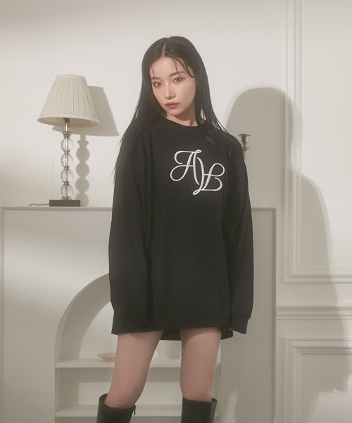 ANDGEEBEE（アンジービー）の「UNISEX エンブロイダリーロンT（Tシャツ/カットソー・レディース・ホワイト/ブラック・MEDIUM）」の16枚目の写真