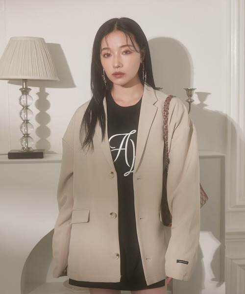 ANDGEEBEE（アンジービー）の「UNISEX エンブロイダリーロンT（Tシャツ/カットソー・レディース・ホワイト/ブラック・MEDIUM）」の20枚目の写真