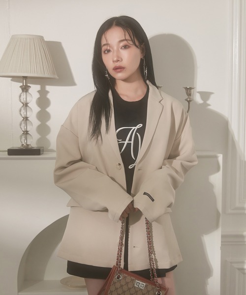 ANDGEEBEE（アンジービー）の「UNISEX エンブロイダリーロンT（Tシャツ/カットソー・レディース・ホワイト/ブラック・MEDIUM）」の21枚目の写真