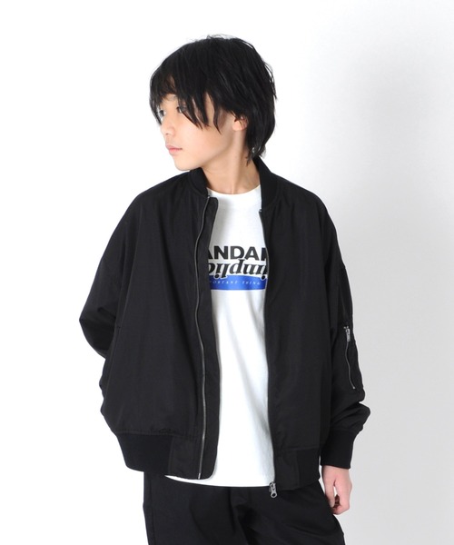 GLAZOS（グラソス）の「オーバーサイズ・MA-1（MA-1・キッズ・カーキ/ブラック/グレー・140cm/160cm/130cm/150cm/170cm）」の2枚目の写真