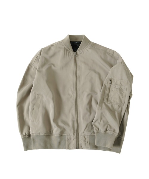 GLAZOS（グラソス）の「オーバーサイズ・MA-1（MA-1・キッズ・カーキ/ブラック/グレー・140cm/160cm/130cm/150cm/170cm）」の4枚目の写真