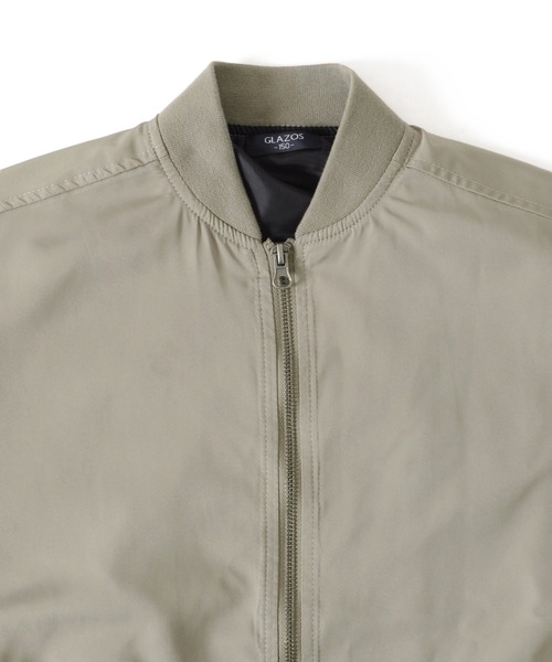 GLAZOS（グラソス）の「オーバーサイズ・MA-1（MA-1・キッズ・カーキ/ブラック/グレー・140cm/160cm/130cm/150cm/170cm）」の9枚目の写真