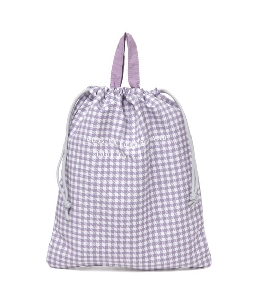 GLOBAL WORK（グローバルワーク）の「キッズ/洗えるスクール巾着Ｌ/265401（エコバッグ/サブバッグ・キッズ・ライトベージュ/ブラック/ライトピンク/スカイブルー/カーキ/ネイビー/ライトグリーン/ライトパープル/その他・FREE）」の7枚目の写真