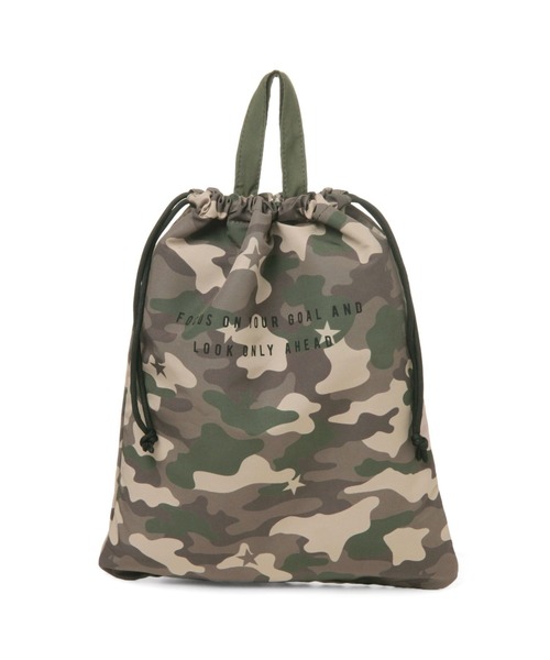 GLOBAL WORK（グローバルワーク）の「キッズ/洗えるスクール巾着Ｌ/265401（エコバッグ/サブバッグ・キッズ・ライトベージュ/ブラック/ライトピンク/スカイブルー/カーキ/ネイビー/ライトグリーン/ライトパープル/その他・FREE）」の3枚目の写真