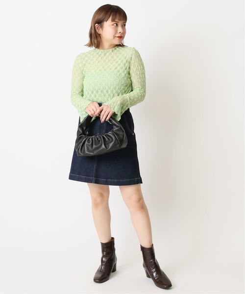 U by SPICK&SPAN（ユーバイスピックアンドスパン）の「フラワーチュールレースプルオーバー◆（シャツ/ブラウス・レディース・グリーン/ホワイト系その他・FREE）」の8枚目の写真