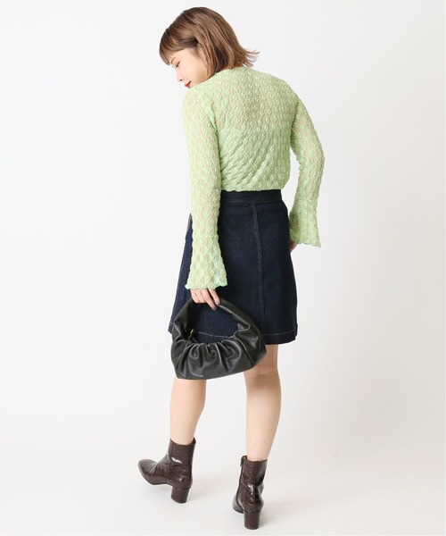 U by SPICK&SPAN（ユーバイスピックアンドスパン）の「フラワーチュールレースプルオーバー◆（シャツ/ブラウス・レディース・グリーン/ホワイト系その他・FREE）」の9枚目の写真