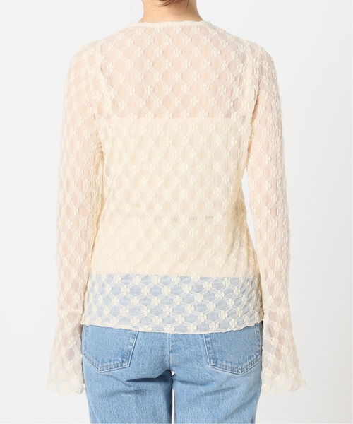 U by SPICK&SPAN（ユーバイスピックアンドスパン）の「フラワーチュールレースプルオーバー◆（シャツ/ブラウス・レディース・グリーン/ホワイト系その他・FREE）」の15枚目の写真