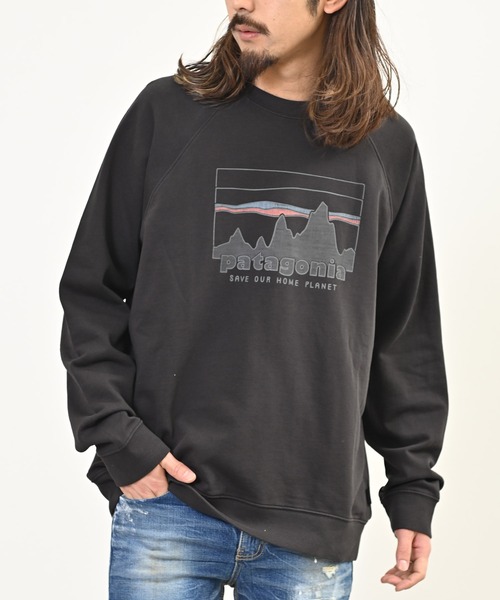 patagonia（パタゴニア）の「Patagonia(パタゴニア) 73スカイライン オーガニック クルーネック スウェットトレーナー（スウェット・メンズ・ブラック/ブラウン・M/L/XL/S）」の2枚目の写真