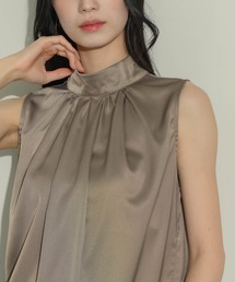 NEUNA | 【高見えゴージャスなブラウス】ノースリボリュームタックブラウス(シャツ/ブラウス)