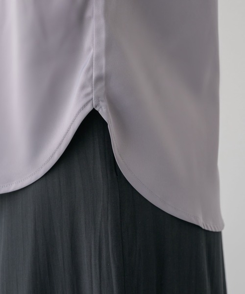 NEUNA(ヌナ)の「【高見えゴージャスなブラウス】ノースリボリュームタックブラウス(シャツ/ブラウス・レディース・ホワイト/ブラック/グレイッシュベージュ/ライトグレー/アイボリー・FREE)」の6枚目の写真