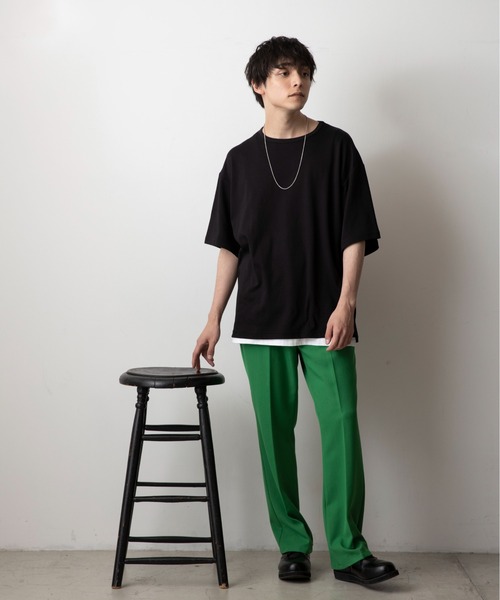 THE STANDARD（ザスタンダード）の「WEGO/ドライクルーネック半袖T（Tシャツ/カットソー・メンズ・グリーン/ホワイト/ブラック/ネイビー・MEDIUM/LARGE/SMALL）」の22枚目の写真