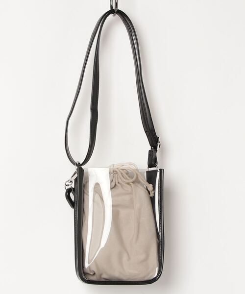 WEGO（ウィゴー）の「WEGO/チェーンクリアバッグ（ショルダーバッグ・レディース・ブラック/ベージュ/オフホワイト・FREE）」の19枚目の写真