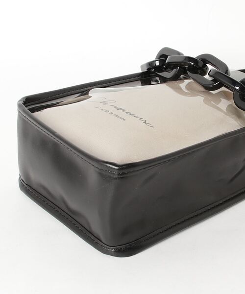 WEGO（ウィゴー）の「WEGO/チェーンクリアバッグ（ショルダーバッグ・レディース・ブラック/ベージュ/オフホワイト・FREE）」の20枚目の写真