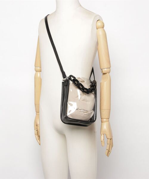 WEGO（ウィゴー）の「WEGO/チェーンクリアバッグ（ショルダーバッグ・レディース・ブラック/ベージュ/オフホワイト・FREE）」の22枚目の写真