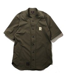 ROTAR | COOLMAX FABRIC Baseball Shirt クールマックス シアサッカー ストレッチ ベースボールシャツ(シャツ/ブラウス)