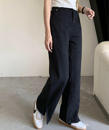 emi+ | センタースリットデニムパンツ(デニムパンツ)