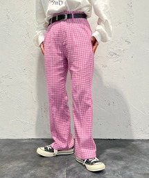 カラーギンガムチェックパンツ【ZOZOTOWN限定アイテム】