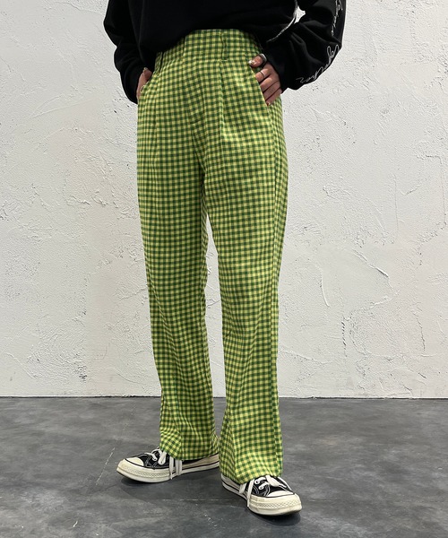 apres jour mignon(アプレジュールミニョン)の「カラーギンガムチェックパンツ【ZOZOTOWN限定アイテム】(その他パンツ・レディース・グリーン系その他/ブルー系その他/ピンク系その他・SMALL/MEDIUM/X-LARGE)」の17枚目の写真
