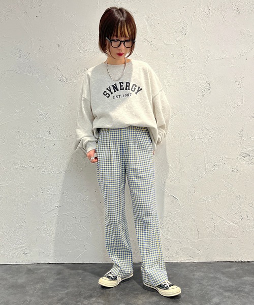 apres jour mignon(アプレジュールミニョン)の「カラーギンガムチェックパンツ【ZOZOTOWN限定アイテム】(その他パンツ・レディース・グリーン系その他/ブルー系その他/ピンク系その他・SMALL/MEDIUM/X-LARGE)」の11枚目の写真